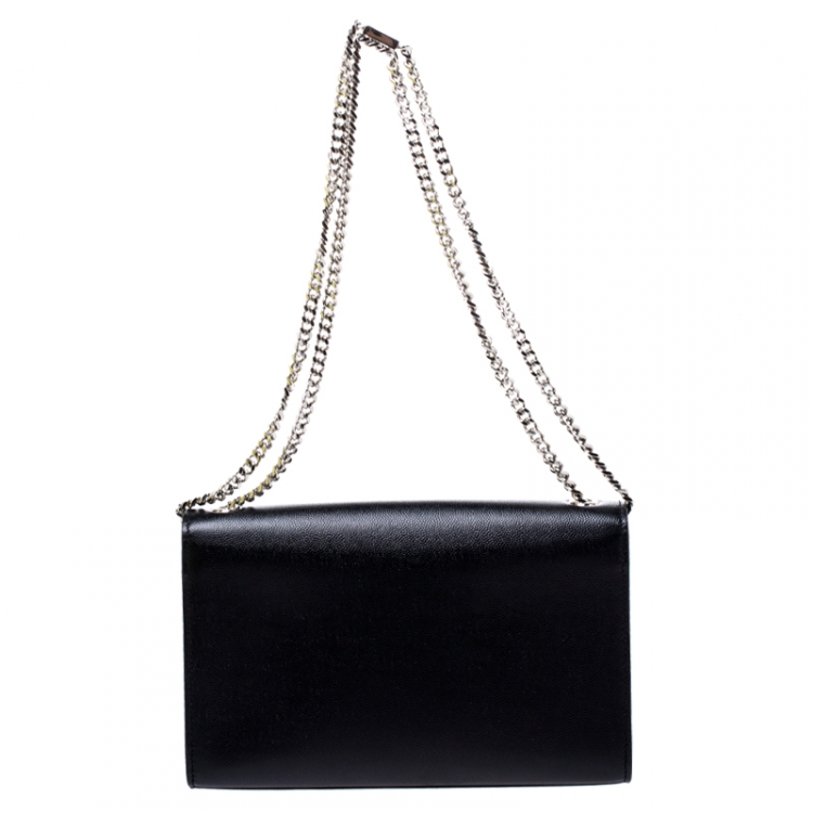 مملوكة مسبقًا Saint Laurent Paris Black Leather Kate Chain Shoulder Bag