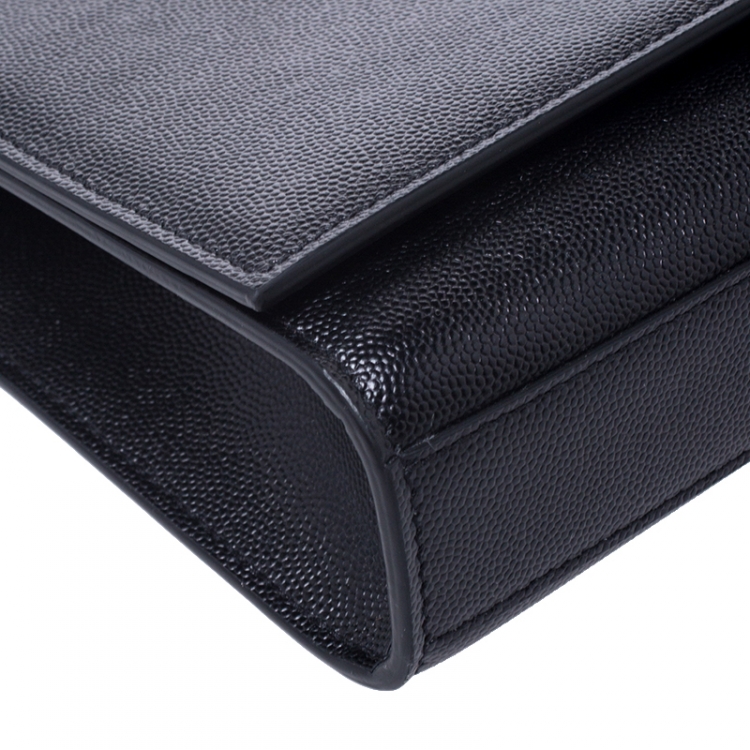 مملوكة مسبقًا Saint Laurent Paris Black Leather Kate Chain Shoulder Bag
