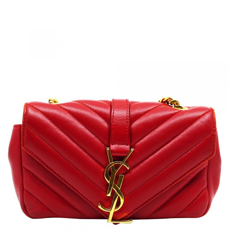 Shop Yves Saint Laurent Bag Red