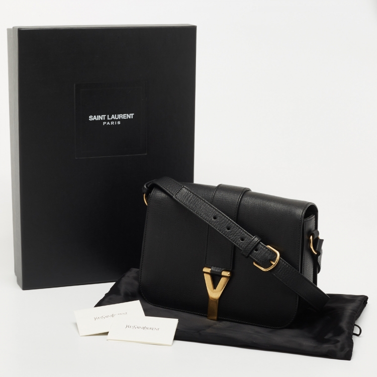 مملوكة مسبقًا Yves Saint Laurent Black Leather Chyc Shoulder Bag