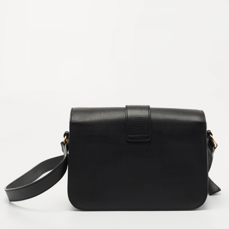 مملوكة مسبقًا Yves Saint Laurent Black Leather Chyc Shoulder Bag