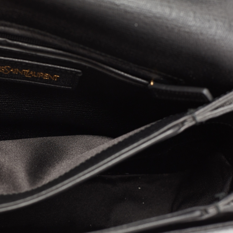 مملوكة مسبقًا Yves Saint Laurent Black Leather Chyc Shoulder Bag