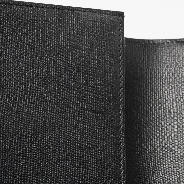 Pre Owned Yves Saint Laurent Black Leather Y Line Clutch
