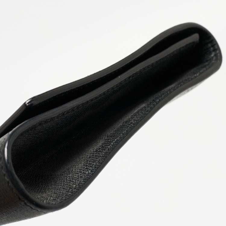 Pre Owned Yves Saint Laurent Black Leather Y Line Clutch