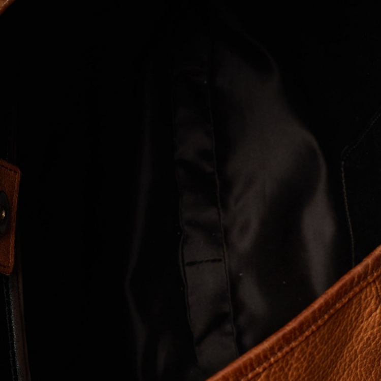 Pre Owned Yves Saint Laurent Brown Leather Mombasa Hobo 