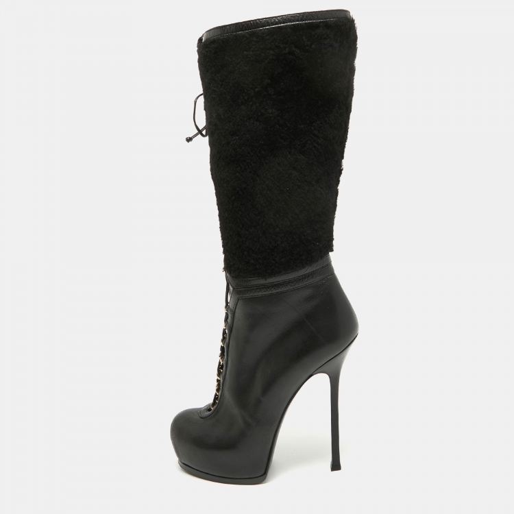 Yves saint clearance laurent platform boots