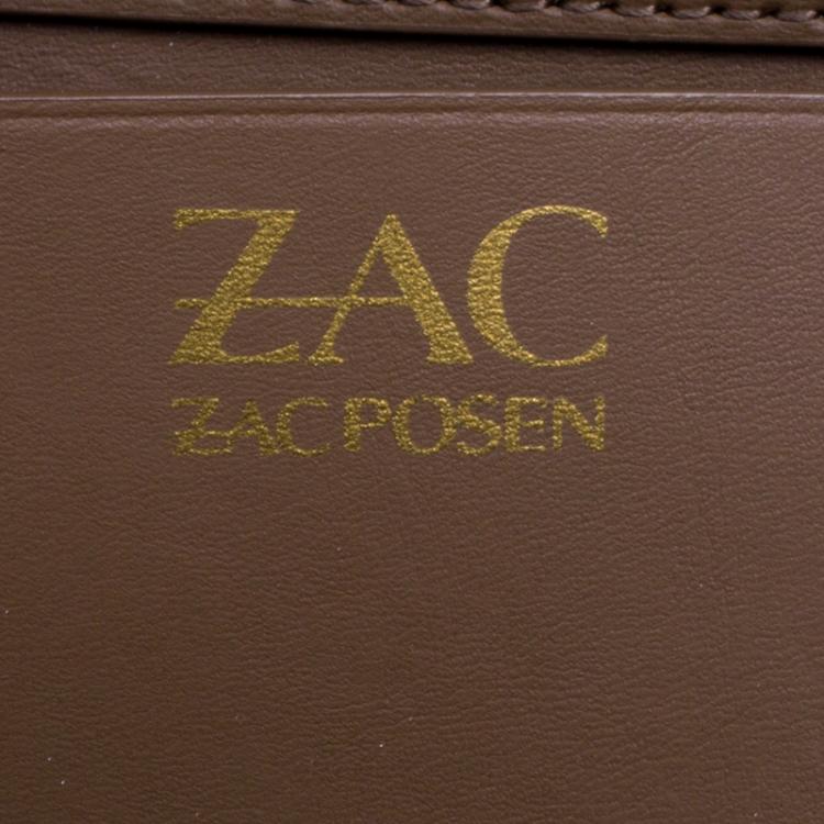 مملوكة مسبقًا ZAC Zac Posen Black Leather Eartha Belted Satchel
