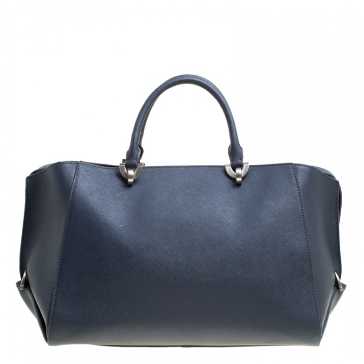 Pre Owned Zac Zac Posen Blue Leather Tote