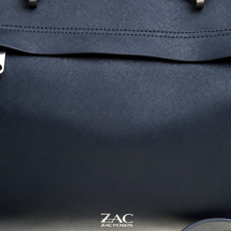 Pre Owned Zac Zac Posen Blue Leather Tote