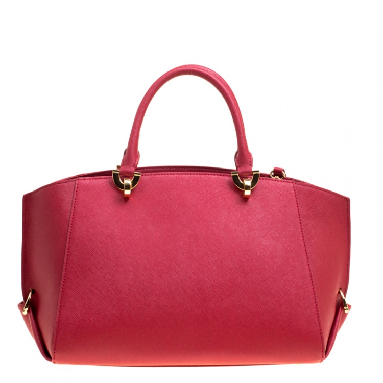 مملوكة مسبقًا Zac Zac Pozen Red Leather Tote