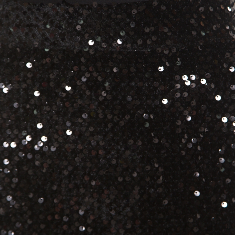 Pre Owned Zadig and Voltaire Black Sequined Jasmi Mini Skirt M
