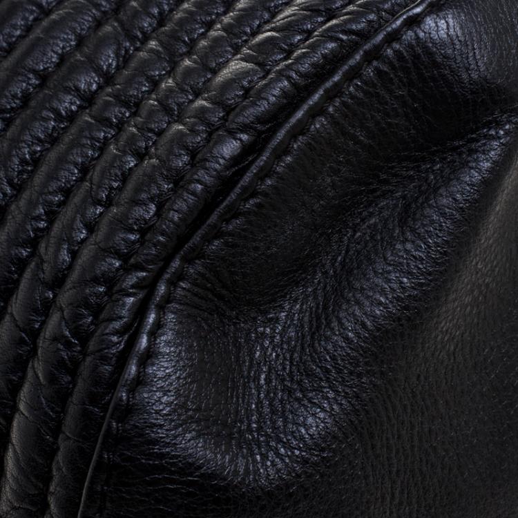 Pre Owned Zadig and Voltaire Black Quilted Leather Bobo Drawstring Bucket Bag