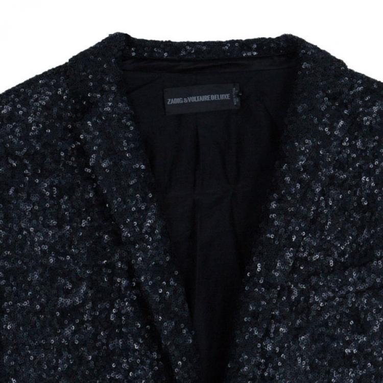 Pre Owned Zadig & Voltaire Sequin Jacket S