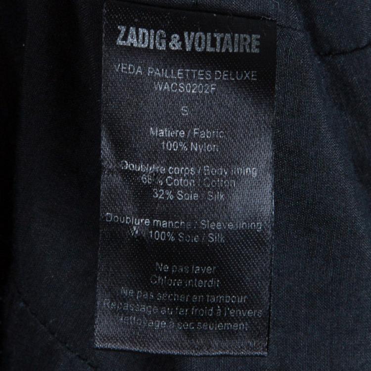 Pre Owned Zadig & Voltaire Sequin Jacket S