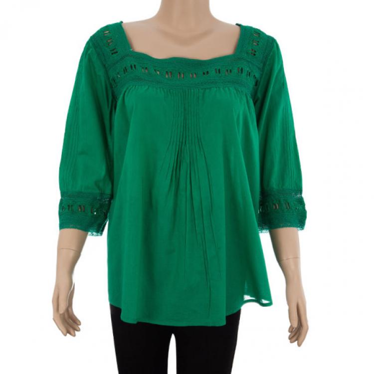 Pre Owned Zadig & Voltaire Crochet Cotton Top M