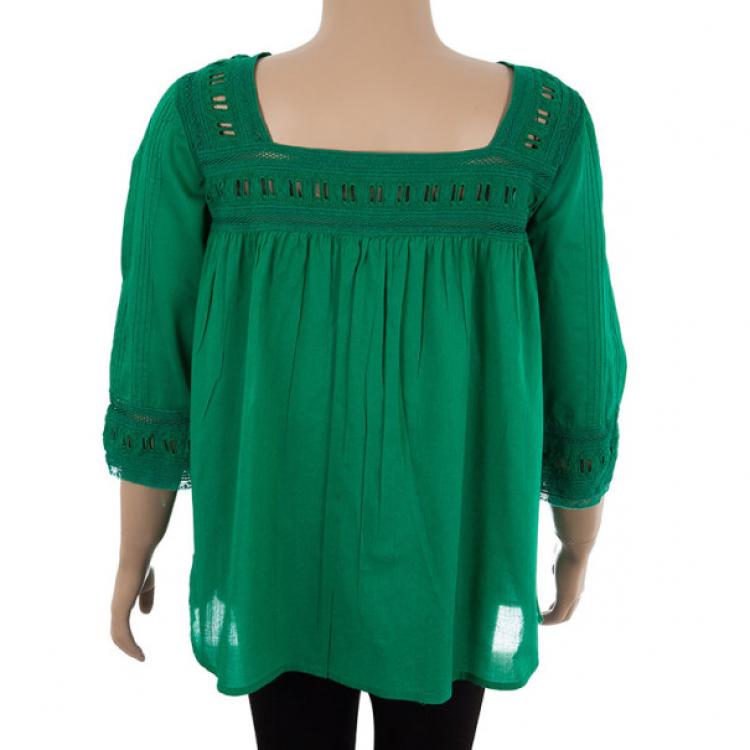 Pre Owned Zadig & Voltaire Crochet Cotton Top M