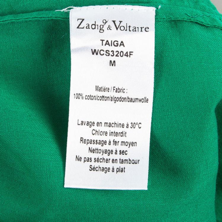 Pre Owned Zadig & Voltaire Crochet Cotton Top M
