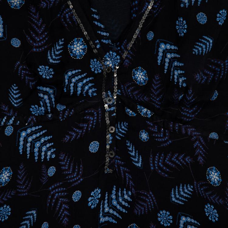 Pre Owned Zadig & Voltaire Luxe Printed Dress L