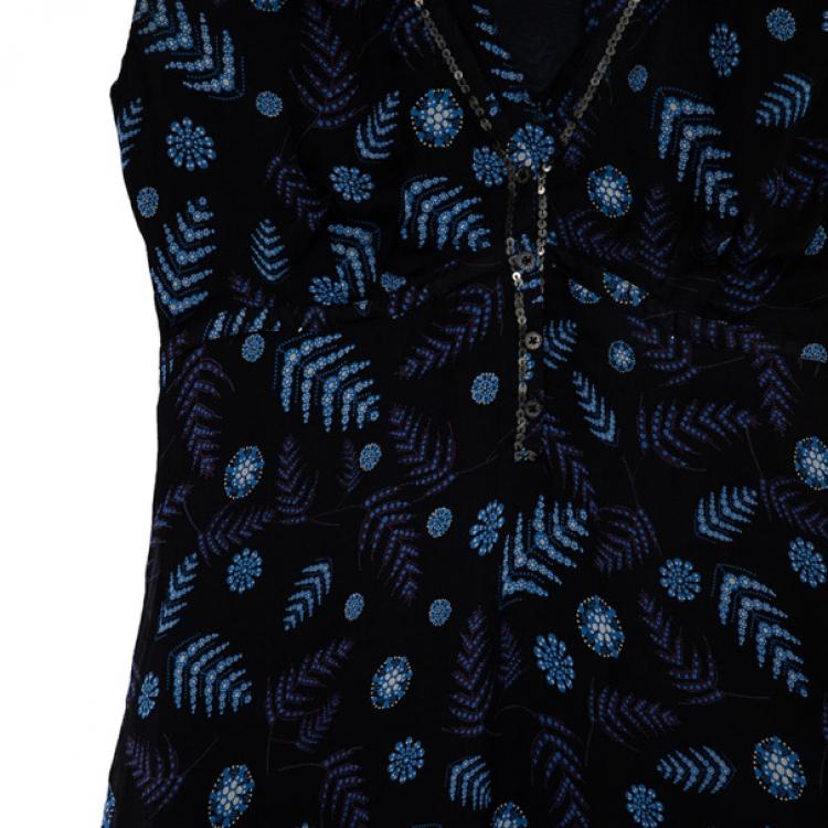 Pre Owned Zadig & Voltaire Luxe Printed Dress L