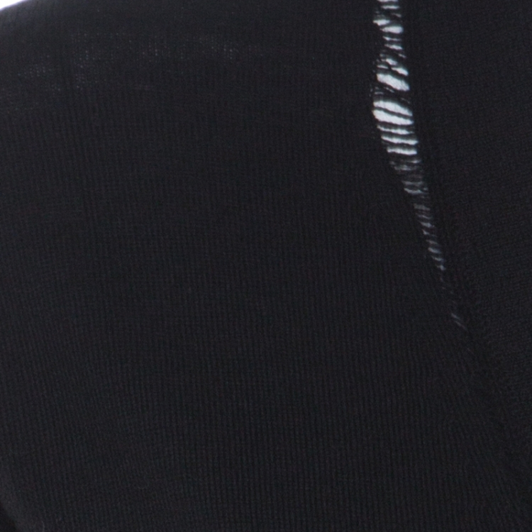 مملوكة مسبقًا Zadig & Voltaire Black Merino Wool Romy Long Cardigan M