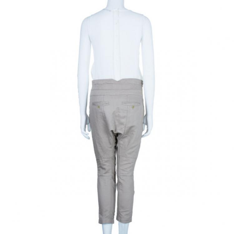 مملوكة مسبقًا Zadig & Voltaire Plumo Two-Tone Cropped Pants XS