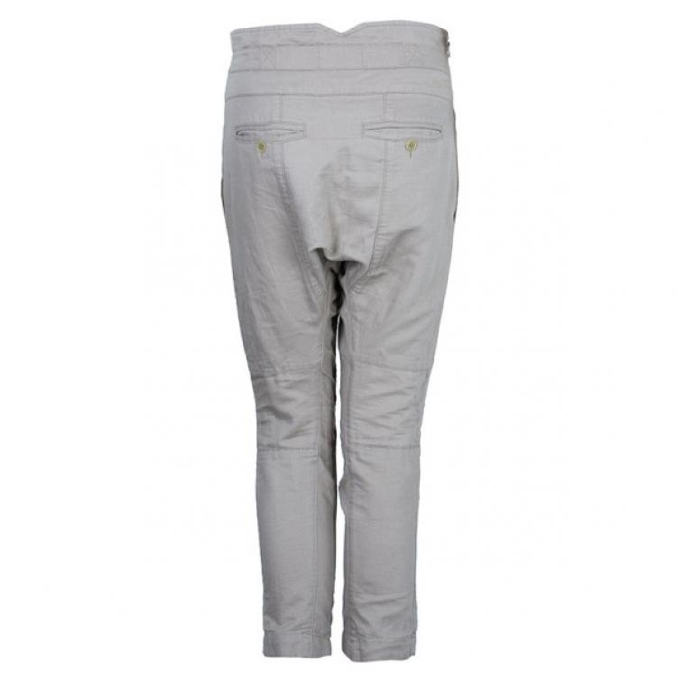 مملوكة مسبقًا Zadig & Voltaire Plumo Two-Tone Cropped Pants XS