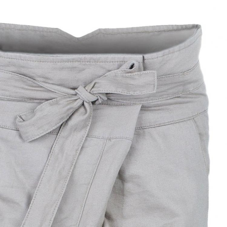 مملوكة مسبقًا Zadig & Voltaire Plumo Two-Tone Cropped Pants XS
