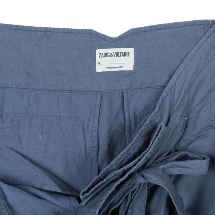Pre Owned Zadig & Voltaire Plumo Cropped Pants S