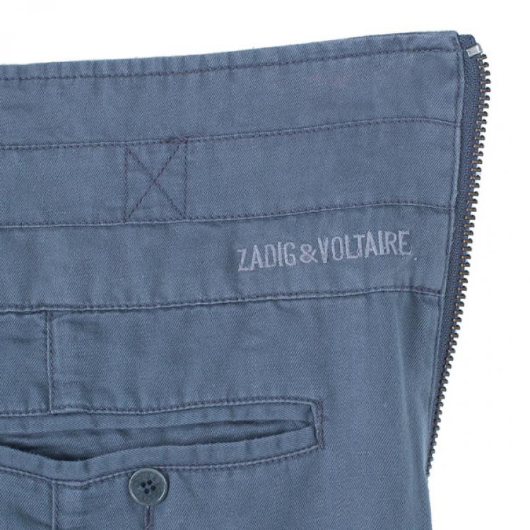 Pre Owned Zadig & Voltaire Plumo Cropped Pants S