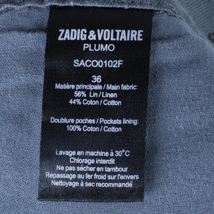 Pre Owned Zadig & Voltaire Plumo Cropped Pants S