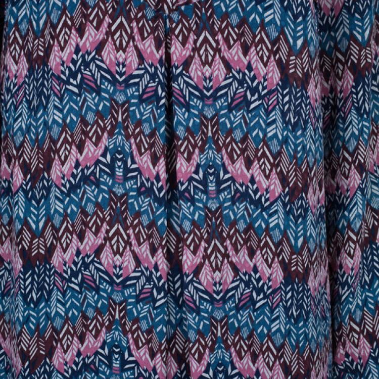 Pre Owned Zadig & Voltaire Printed Tunic Top S