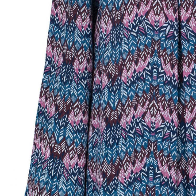 Pre Owned Zadig & Voltaire Printed Tunic Top S