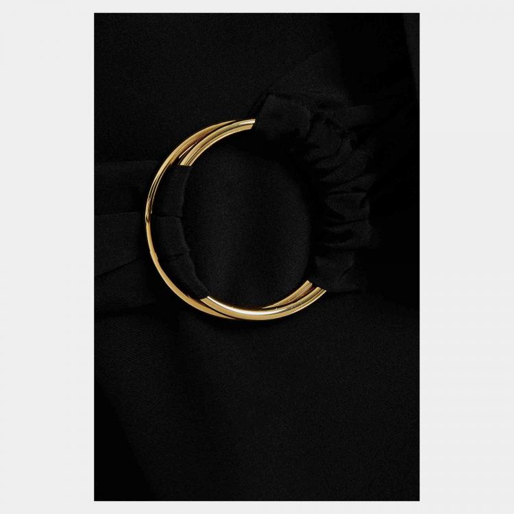مملوكة مسبقًا Zimmermann Black Silk Midi Dress M (2)