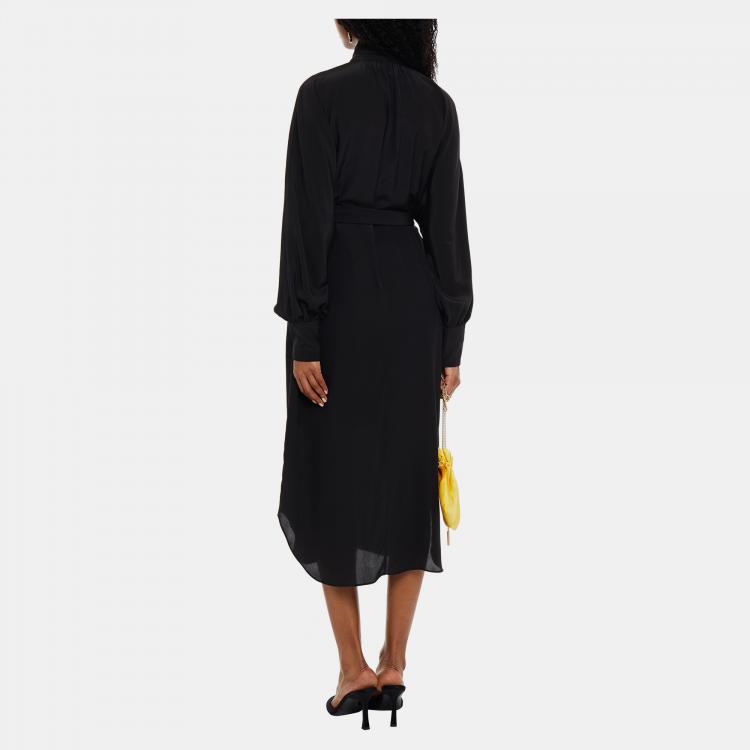 مملوكة مسبقًا Zimmermann Black Silk Midi Dress M (2)