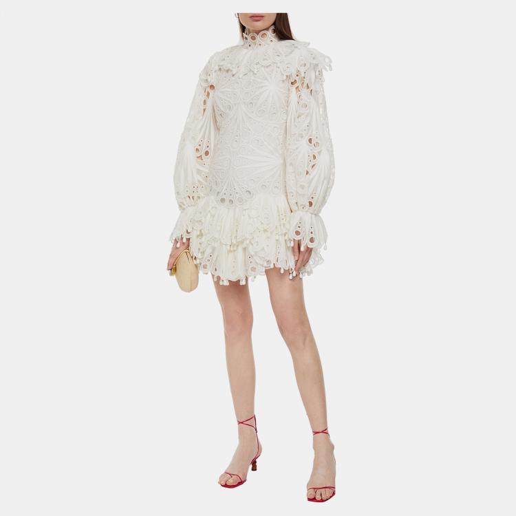 Pre Owned Zimmermann Linen Mini Dress 0