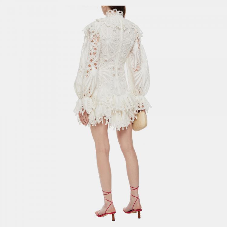 Pre Owned Zimmermann Linen Mini Dress 0