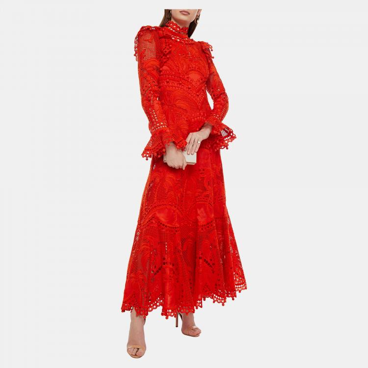 Pre Owned Zimmermann Silk Maxi Dress 0