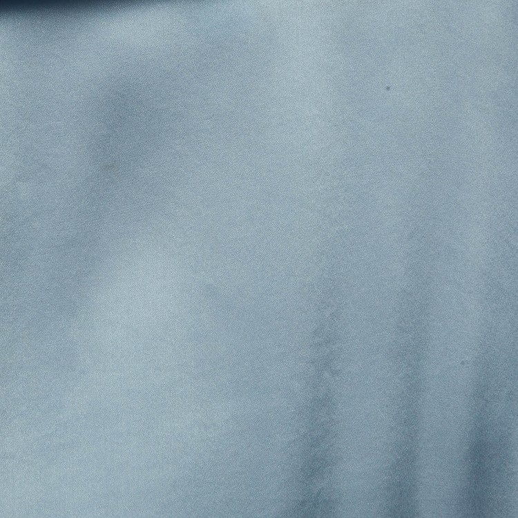 مملوكة مسبقًا Zimmermann Blue Silk Satin Asymmetric Midi Wrap Dress M