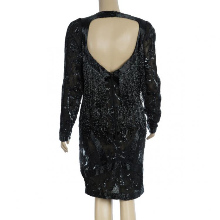 Pre Owned Zuhair Murad Embellished Short Dress M