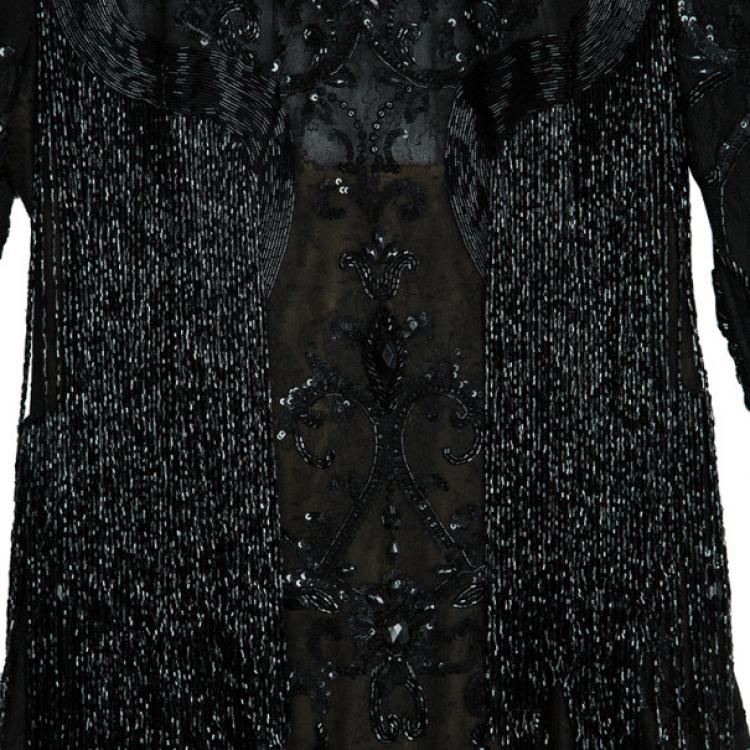 Pre Owned Zuhair Murad Embellished Short Dress M