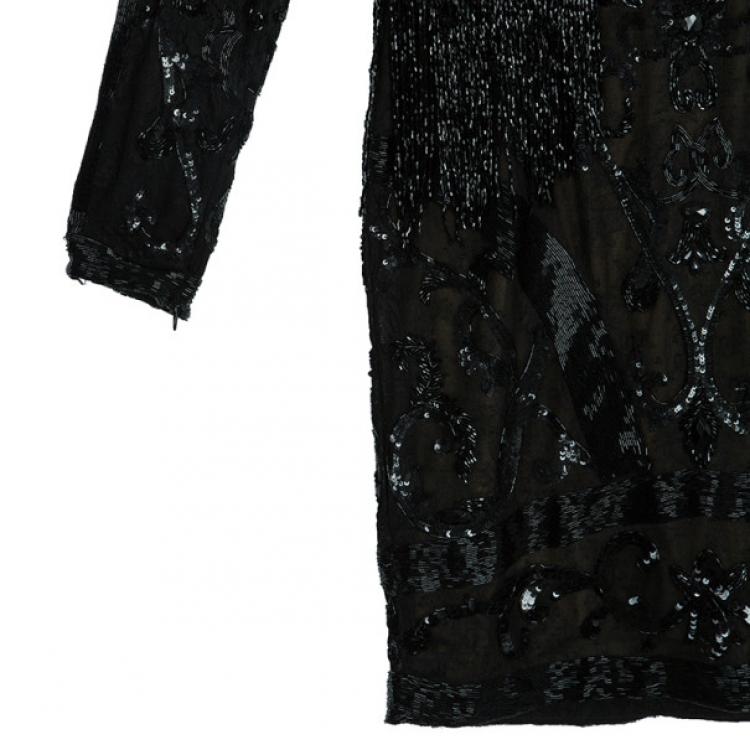 Pre Owned Zuhair Murad Embellished Short Dress M