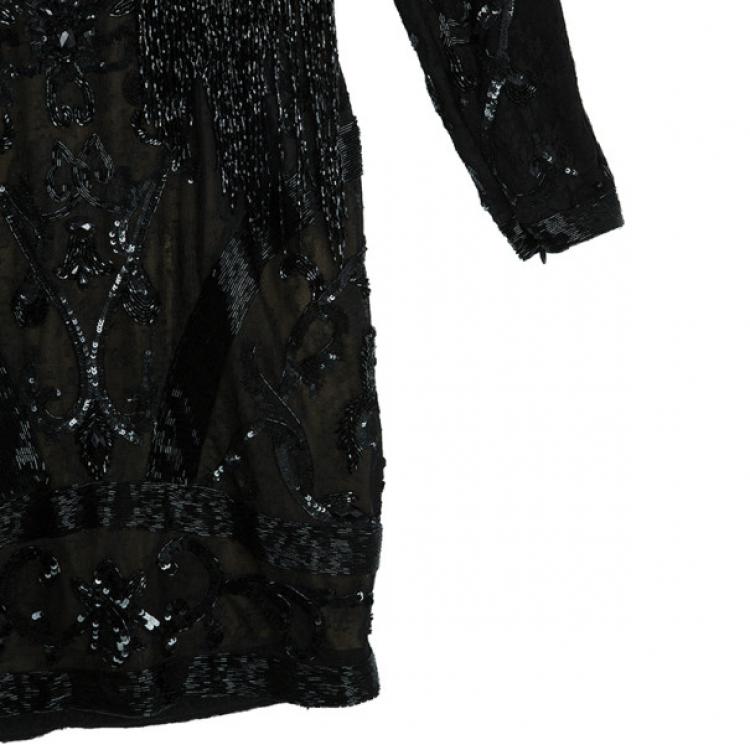Pre Owned Zuhair Murad Embellished Short Dress M