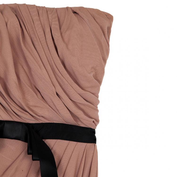 Pre Owned Zuhair Murad Strapless Stretch Gown S