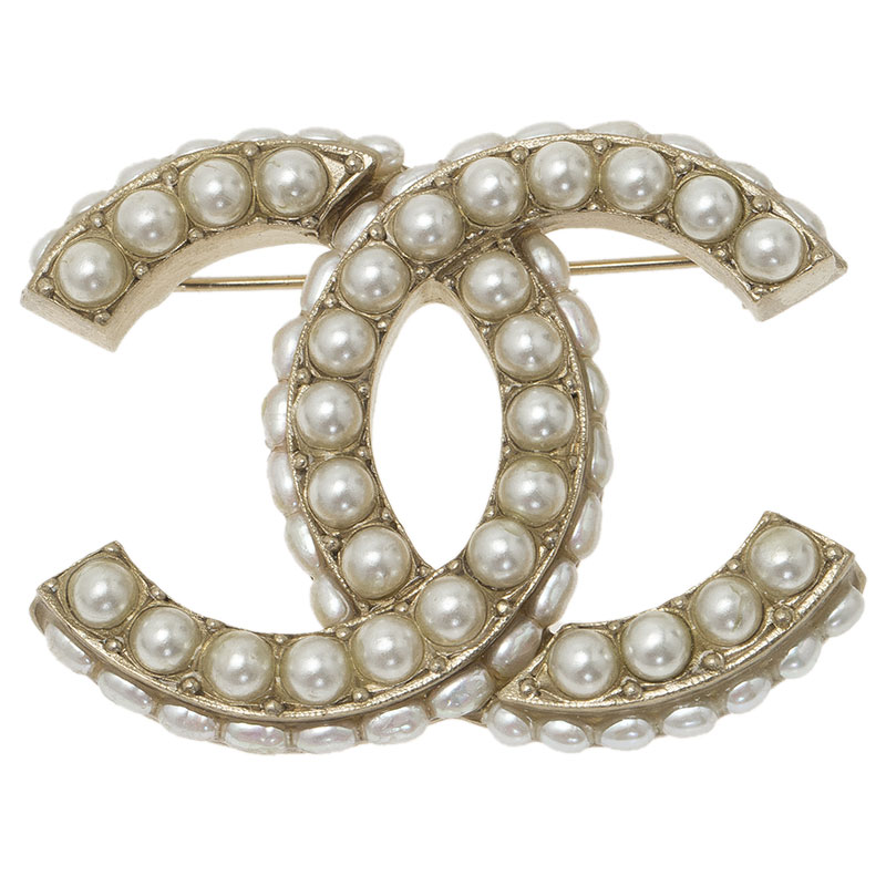 LC - Buy & Sell - Chanel CC Faux Pearl Brooch