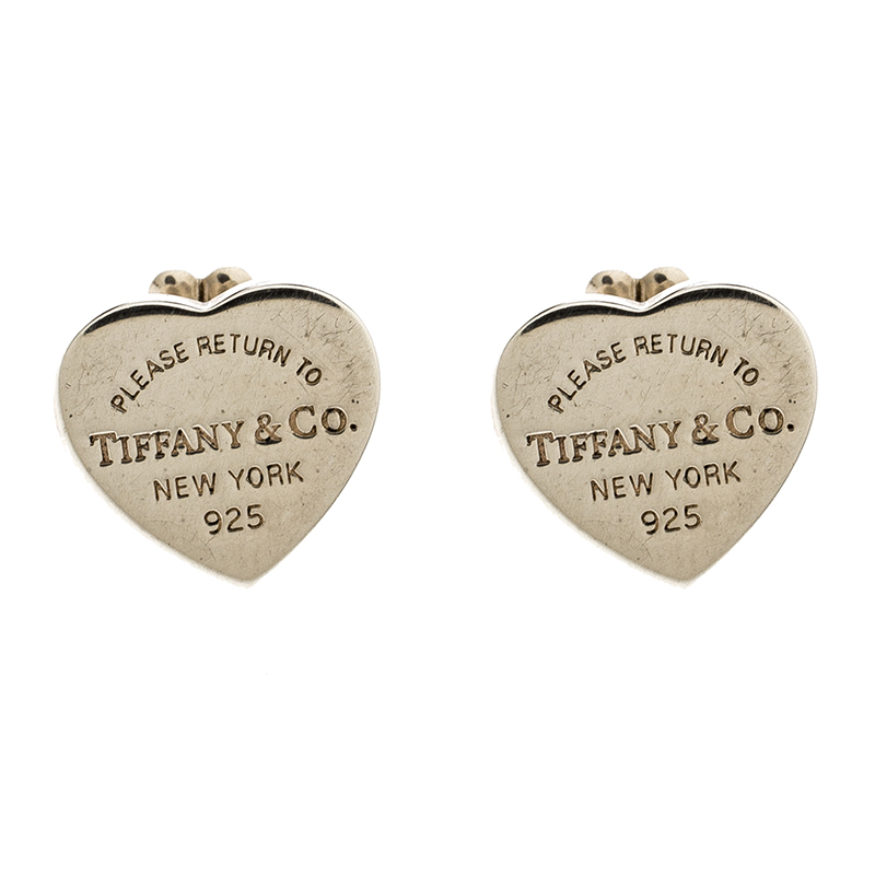 Tiffany Co Return To Mini Heart Tag Silver Stud Return To Tiffany Mini Heart Tag Silver Stud Earrings Nextprev Prevnext