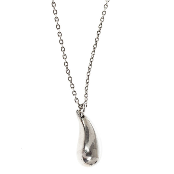 Tiffany & Co. Silver Elsa Peretti Teardrop Pendant Necklace Buy