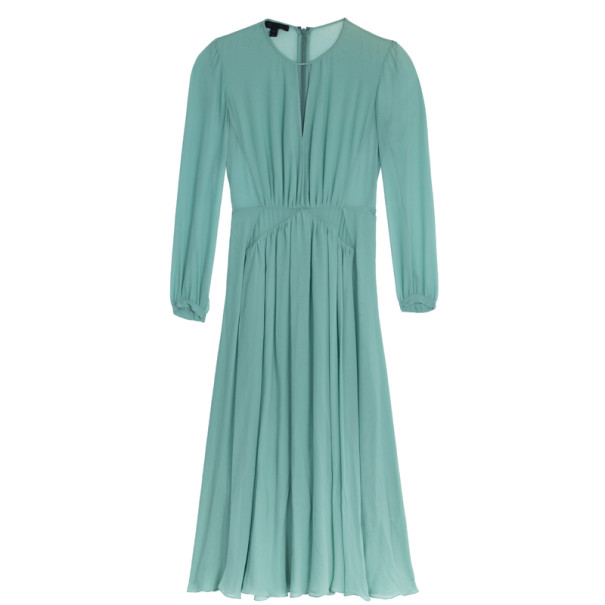 burberry teal dress