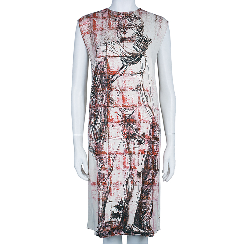 

Miu Miu Multicolor Print Sleeveless Shift Dress