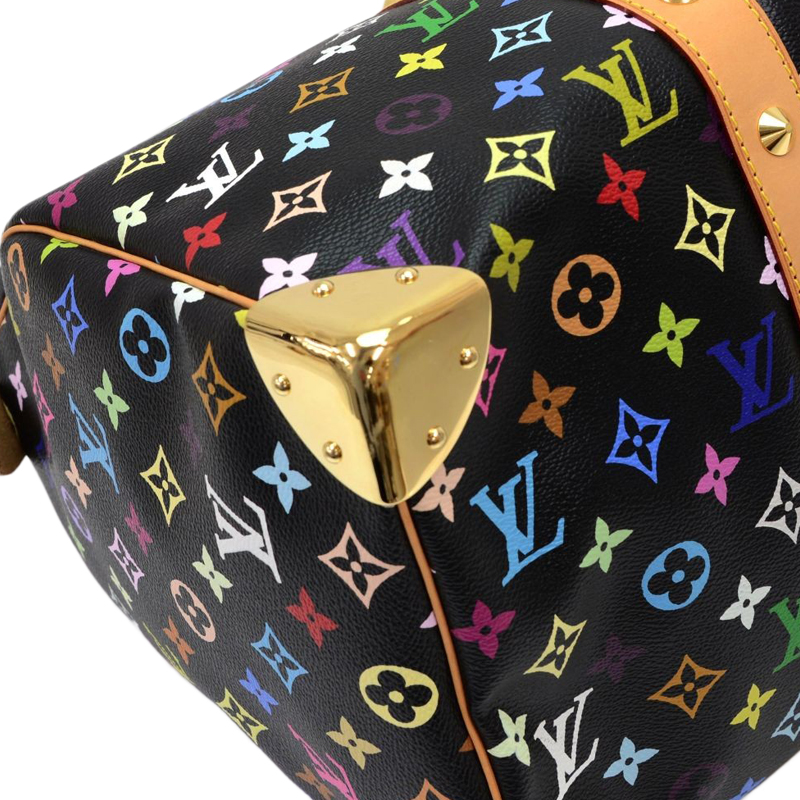 Louis Vuitton Black Monogram Multicolor Canvas Keepall 45 - Buy & Sell - LC
