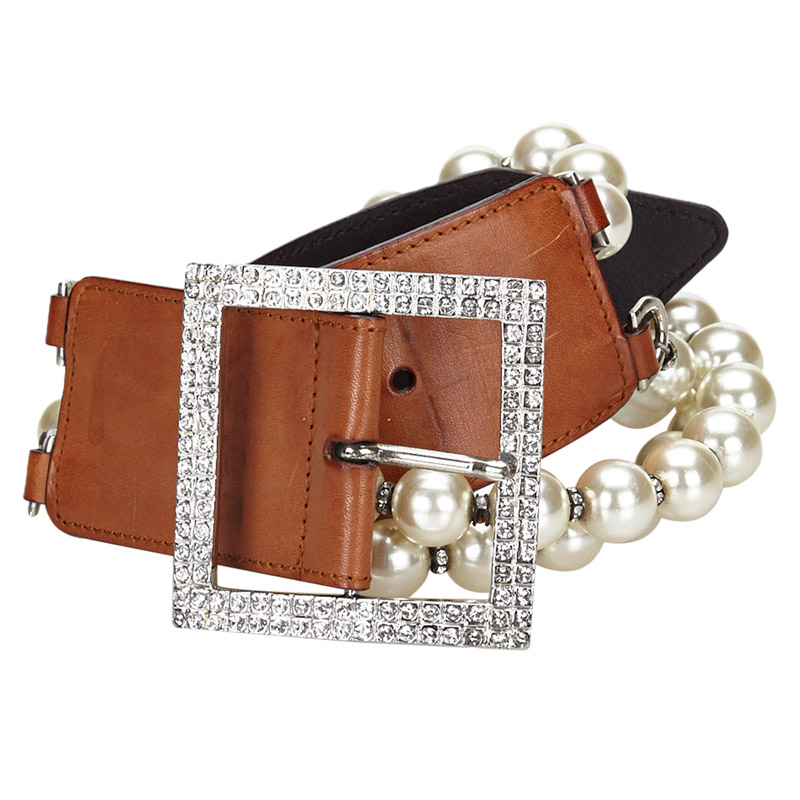 valentino pearl belt